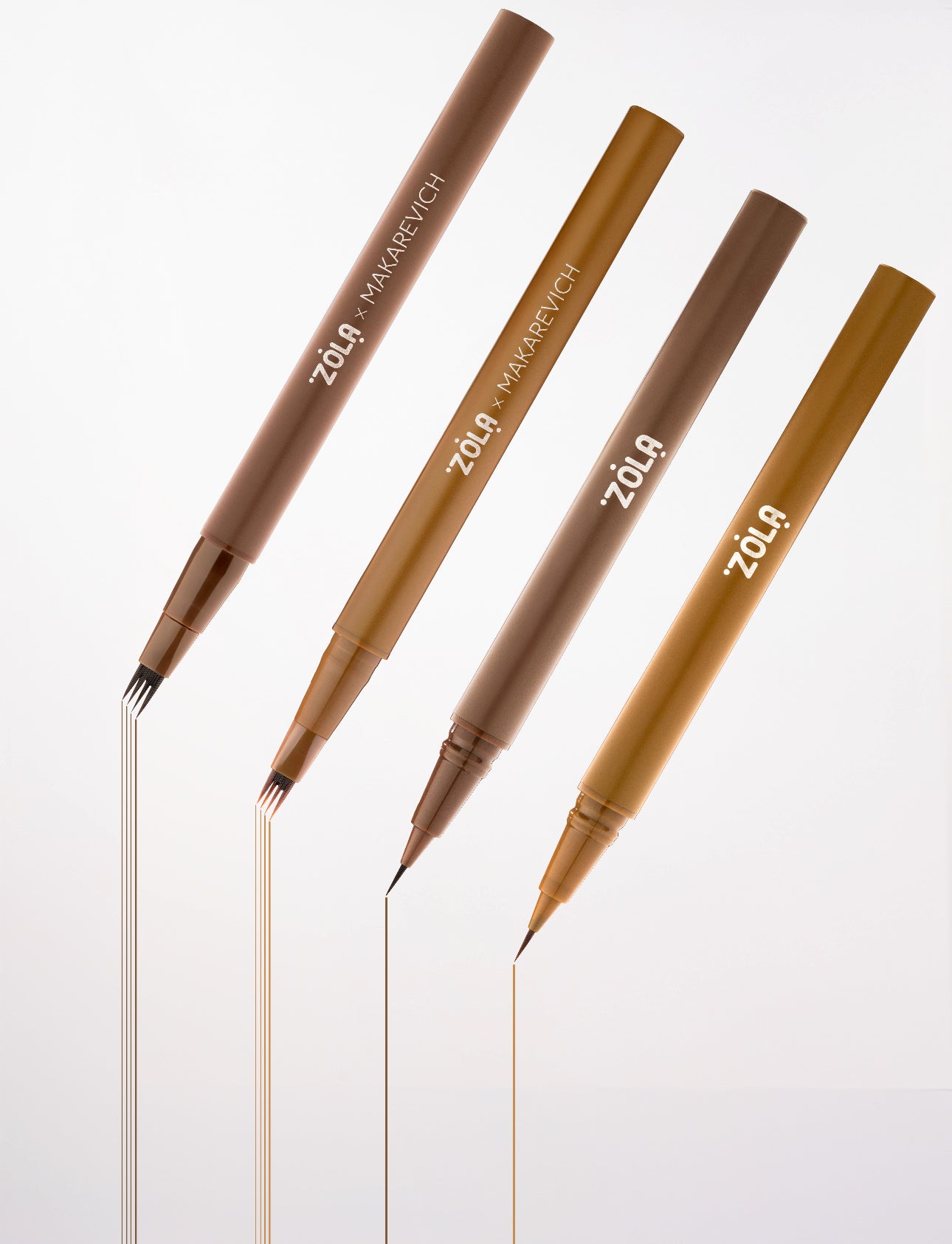 ZOLA X MAKAREVICH EYEBROW LINER QUAD BRUSH BROWN