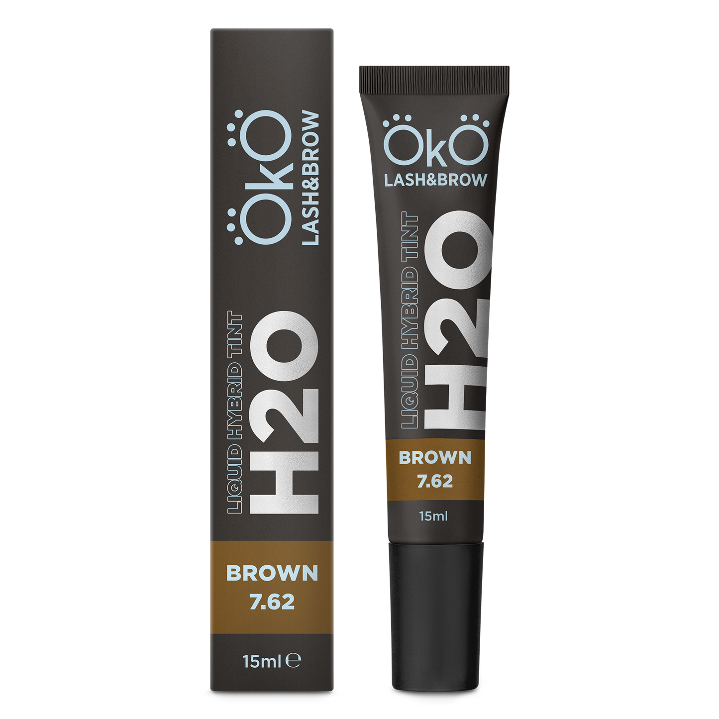 H20 Liquid Hybrid Tint Brown 7.62, 15 ml