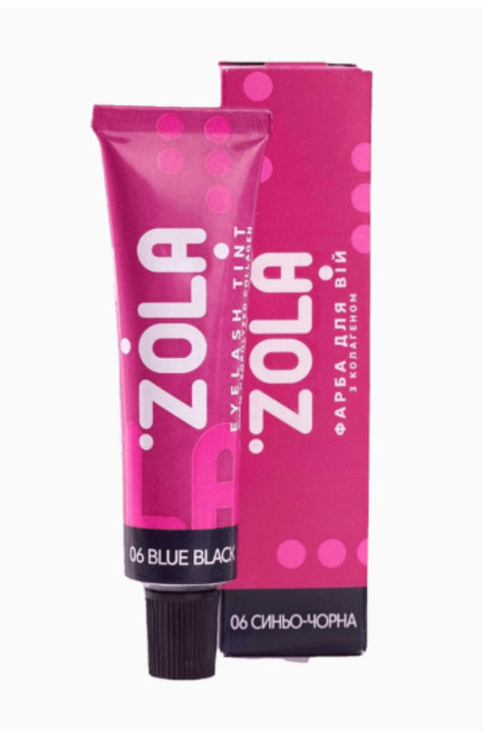 ZOLA 06 BLUE-BLACK | barva na obočí&řasy s kolagenem 15 ml